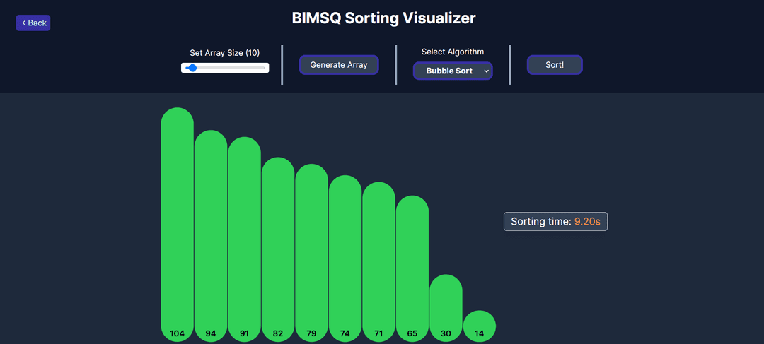 BIMSQ Sorting Visualizer